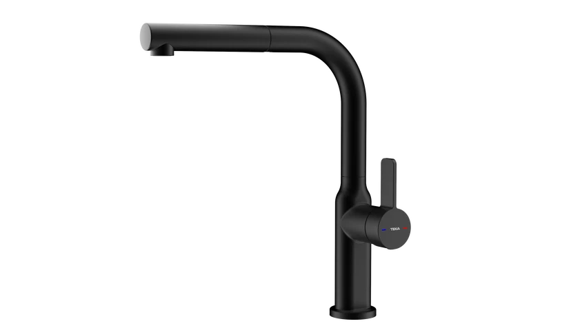 Teka OVAL 938 Çıkarılabilir Başlıklı Siyah Mutfak Bataryası