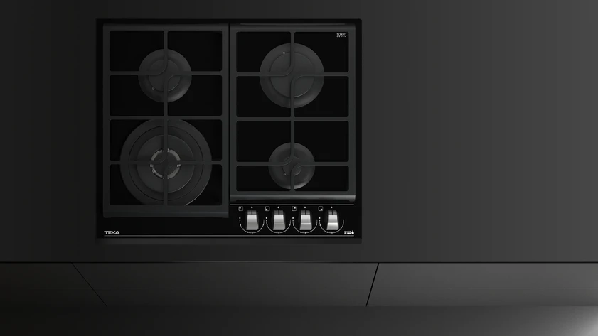 Teka GZC 64320 XBC BK (E4) ExactFlame Teknolojili 60 cm Cam Gazlı Ocak