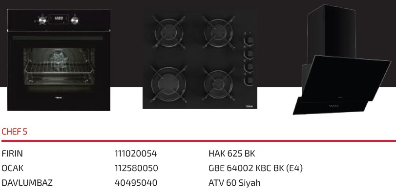 Teka Chef 5 Ankastre Set 