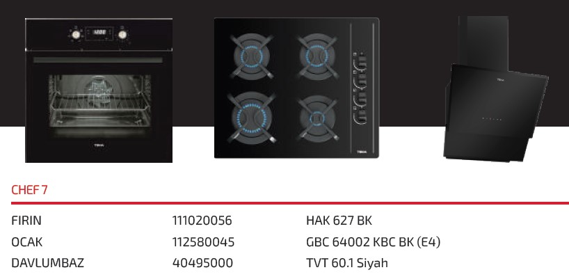 Teka Chef 7 Ankastre Set