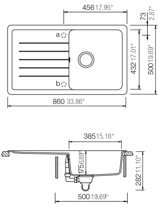 Schock Pinedo D100 Croma Granit Eviye