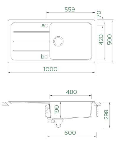 Schock Formhaus D100L Vanilla Granit Eviye