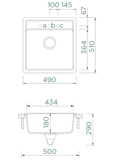 Schock Nemo N100S Croma Granit Eviye